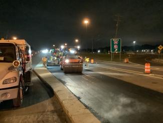 I-295 and Route 9 overpass paving in Delaware