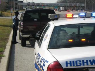 DRBA highway patrol during a highway traffic stop