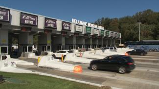 Toll lanes at the Delaware Memorial Bridge
