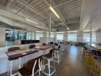 A view of the restaurant at Exit Zero Ferry Station located at the Cape May terminal in North Cape May, NJ