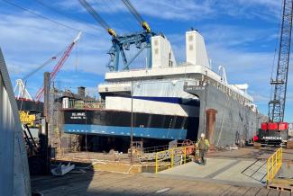 MV Delaware at Caddell Shipyard