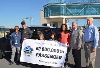 50 Millionth Passenger lewes terminal