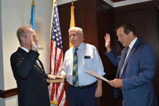 Senator Burzichelli Oath of Office James Mehaffey