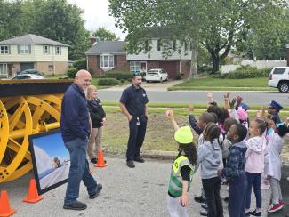 Children at Wilmington Manor Elementary Listen to a DRBA employee