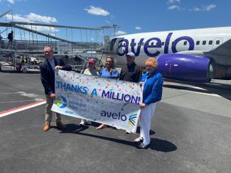 Avelo Airlines One Million at Wilmington Airport