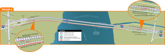 The Delaware Memorial Bridge traffic flow for fall 2026 for the joint replacement and rehabilitation project